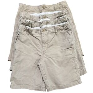 Boys Youth Gap Chino Uniform‎ Shorts Khaki Lot Of 4 Size 12